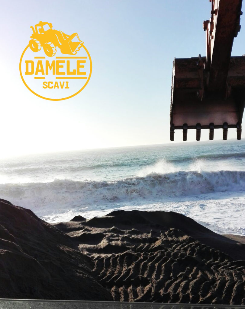 damele scavi lavori in spiaggia
